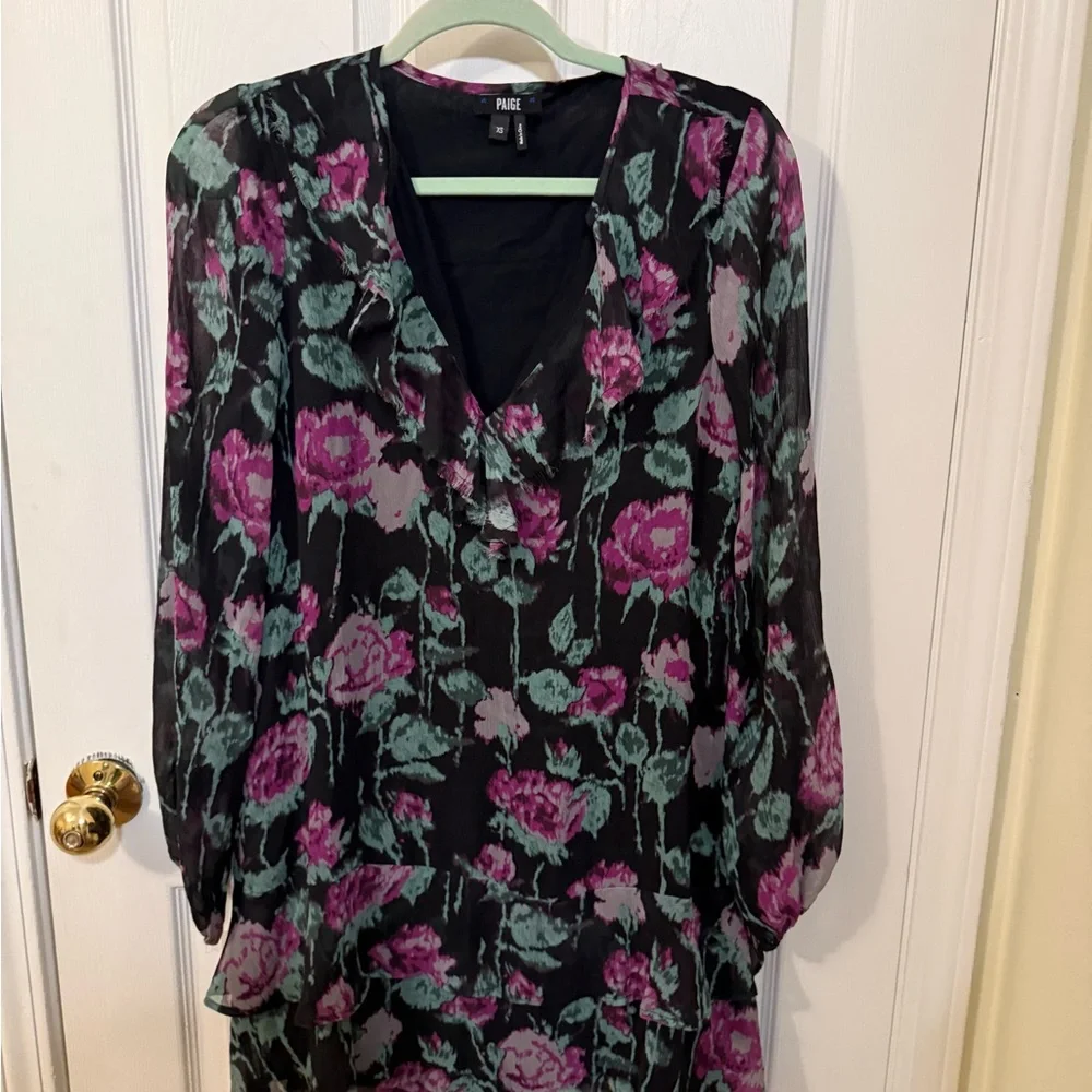 Paige Black Floral Women's Dress